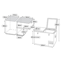 Load image into Gallery viewer, National Luna 72L Legacy Smart Double Door Dual Zone Fridge/Freezer