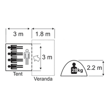 Load image into Gallery viewer, Senior Safari Deluxe Dome Tent