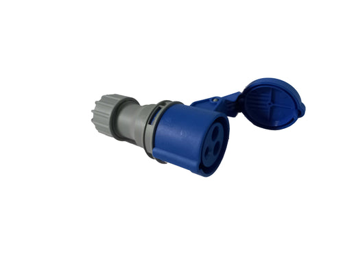 Plug Coupler Female 220V Blue