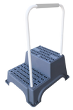 Double Caravan Step with Support Handle