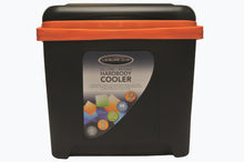Load image into Gallery viewer, Leisure Quip 26L Cooler Box – Black Outer &amp; Lid with Orange Handle &amp; Inner