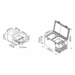 National Luna 70L Legacy Smart Dual Zone Fridge/Freezer Low Profile