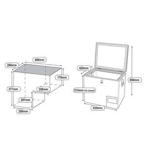 National Luna 40L Legacy Smart Fridge/Freezer