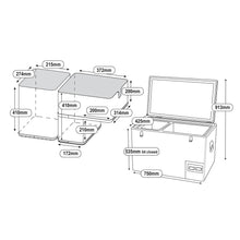 Load image into Gallery viewer, National Luna 60L Legacy Smart Dual Zone Fridge/Freezer