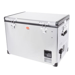 SnoMaster - 60L Single Compartment Stainless Steel Fridge/Freezer AC/DC