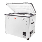 SnoMaster - 80L Single Compartment Stainless Steel Fridge/Freezer AC/DC