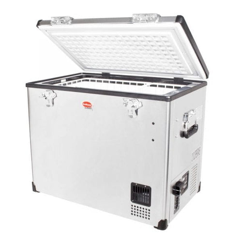 SnoMaster - 80L Single Compartment Stainless Steel Fridge/Freezer AC/DC