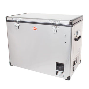 SnoMaster - 95L Single Compartment Stainless Steel Fridge/Freezer AC/DC