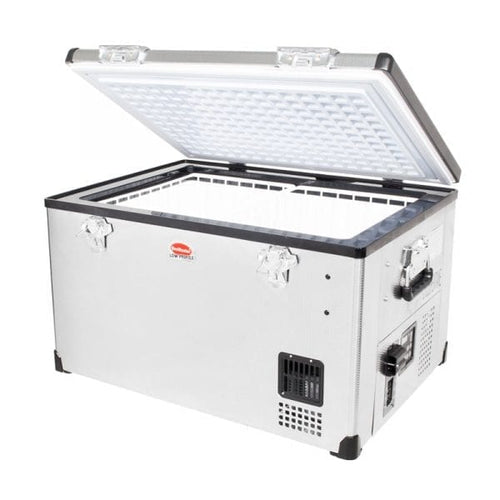 SnoMaster - 65L Low Profile Single Compartment Stainless Steel Fridge/Freezer AC/DC