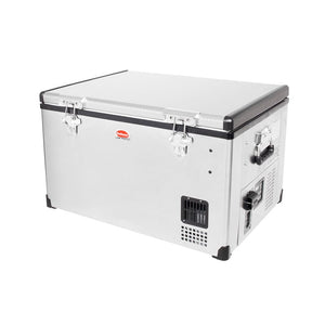 SnoMaster - 65L Low Profile Single Compartment Stainless Steel Fridge/Freezer AC/DC