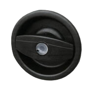 LHS New Generation Caravan Door Lock/ Butterfly Interior Handle/ 10mm Spacer