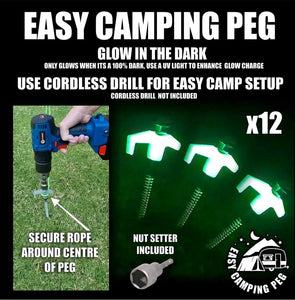Easy Camping Peg (Bag of 12)