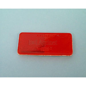 Reflector Squere Stick-On Autoshop Red 90mmx2