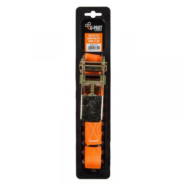 U-Part Tie Down Ratchet Endless 25mm 3.6m