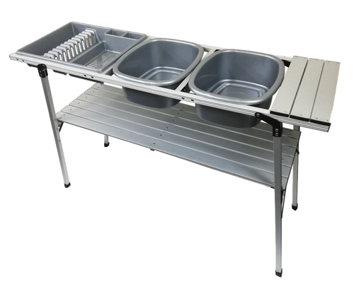 Aluminium Double Dishwash Stand - Pretoria Caravans & Outdoor