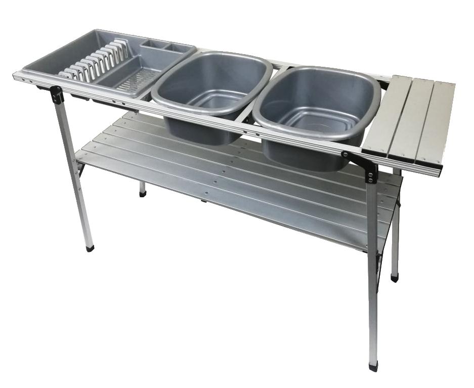 Aluminium Double Dishwash Stand - Pretoria Caravans & Outdoor