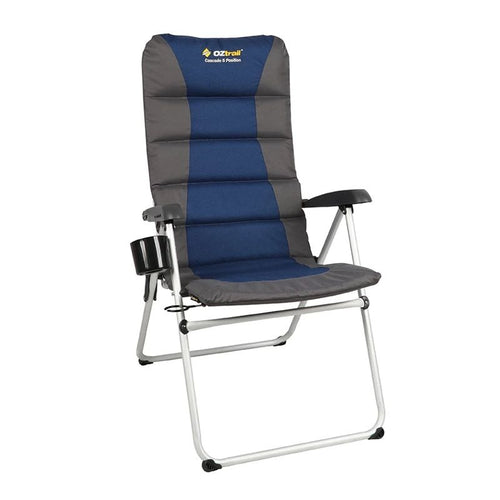 Oztrail Cascade 5-Position Arm Chair 160kg