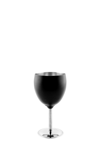Stainless Steel Wine Goblet Black - Pretoria Caravans & Outdoor