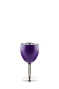 Stainless Steel Wine Goblet Purple - Pretoria Caravans & Outdoor