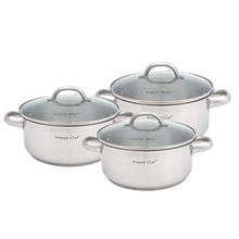 Load image into Gallery viewer, Snappy Chef 6pc Budget Cookware Set