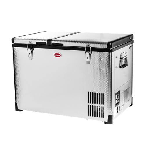 56L Stainless Steel Dual Fridge/Freezer Double Door - Pretoria Caravans & Outdoor