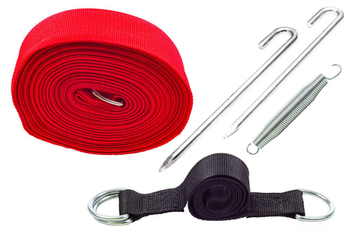 Wind Stability Strap Kit with Spring & Straight Pegs